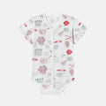Bamfairy Bamboo Cotton Baby One-Piece Romper | Breathable Mesh-Pore Fabric | Anti-Heat Rash Summer Jumpsuit