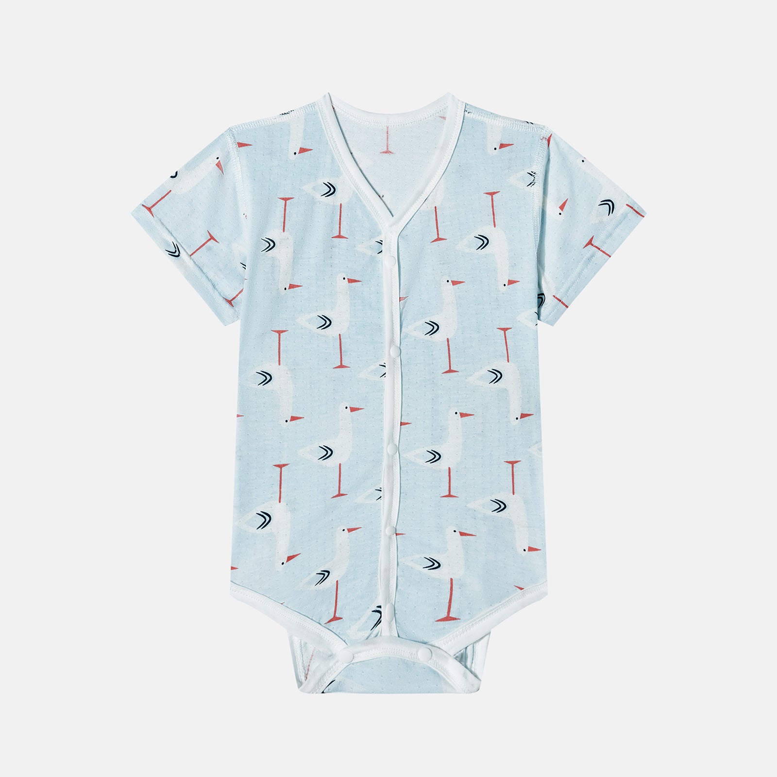 Bamfairy Bamboo Cotton Baby One-Piece Romper | Breathable Mesh-Pore Fabric | Anti-Heat Rash Summer Jumpsuit