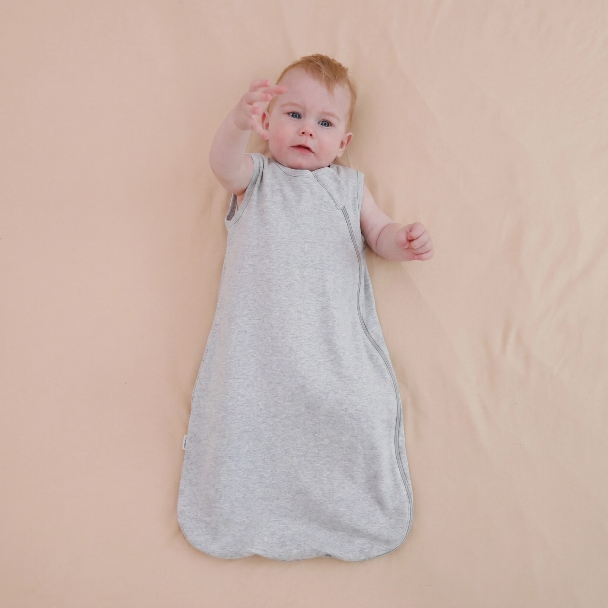 Ultra-Breathable Bamboo Cotton Baby Sleep Sack | Cool Sleeping Bag for Sweaty Babies, 0.5 TOG Solid Color Wearable Blanket