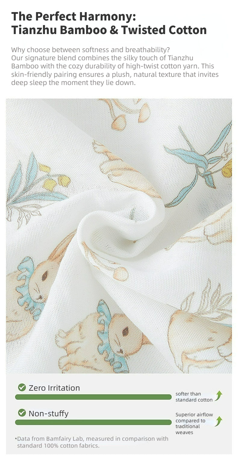 70% Bamboo 30% Cotton Baby Wearable Blanket | Detachable Sleeves | 3 Thickness Options for All Seasons