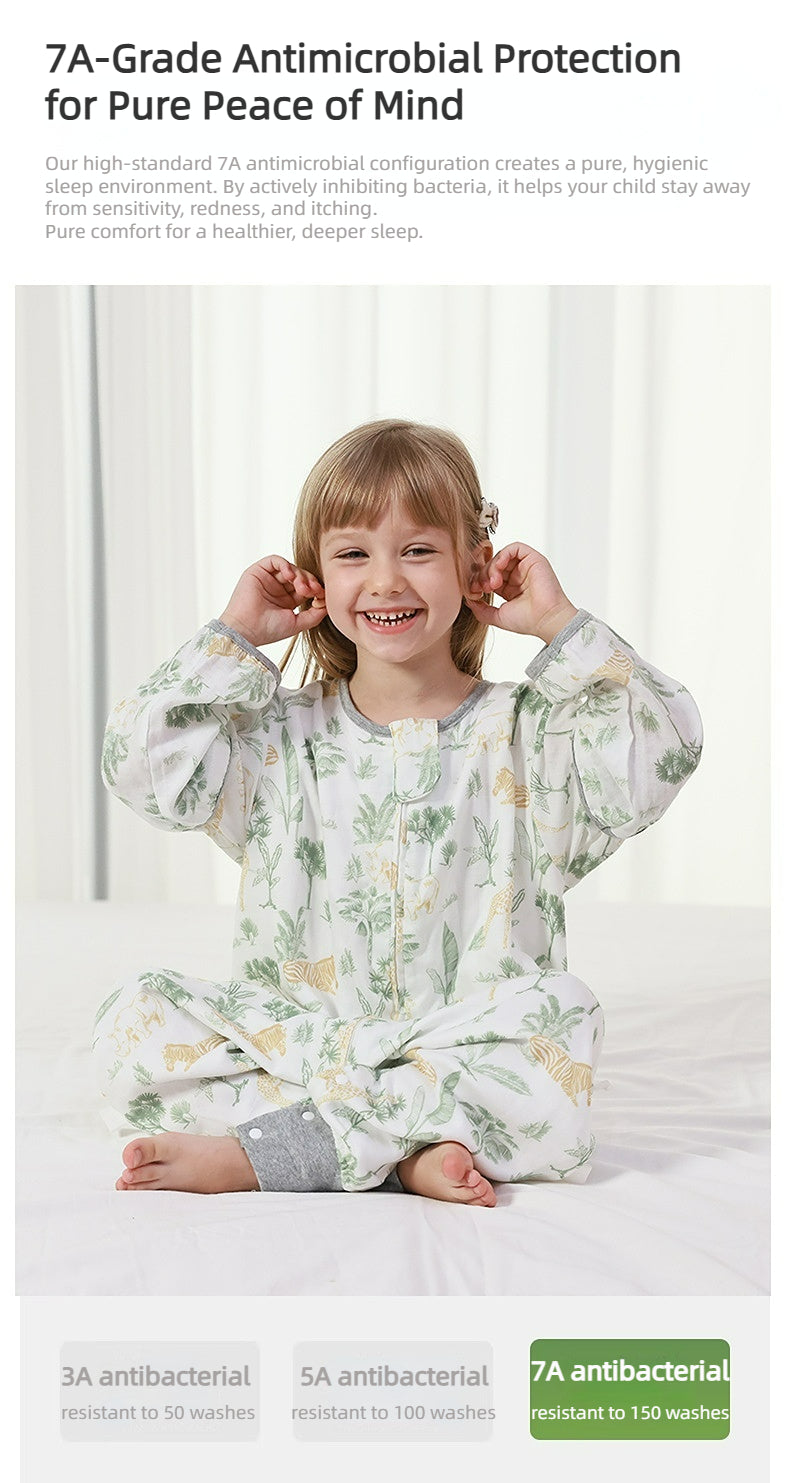 70% Bamboo 30% Cotton Baby Wearable Blanket | Detachable Sleeves | 3 Thickness Options for All Seasons