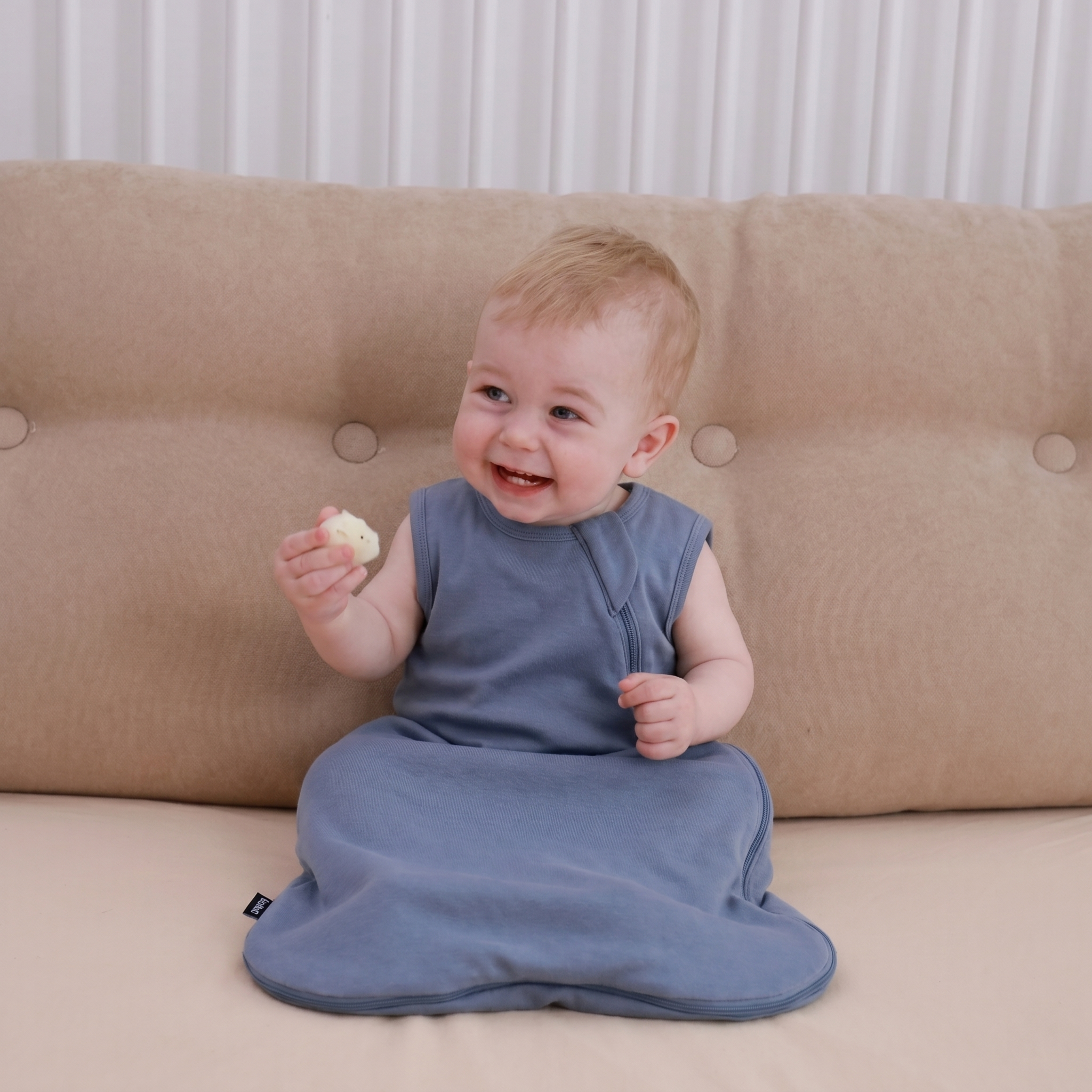 Ultra-Breathable Bamboo Cotton Baby Sleep Sack | Cool Sleeping Bag for Sweaty Babies, 0.5 TOG Solid Color Wearable Blanket