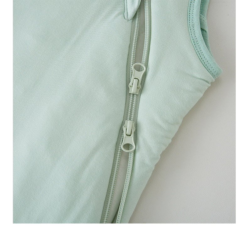 Ultra-Breathable Bamboo Cotton Baby Sleep Sack | Cool Sleeping Bag for Sweaty Babies, 0.5 TOG Solid Color Wearable Blanket